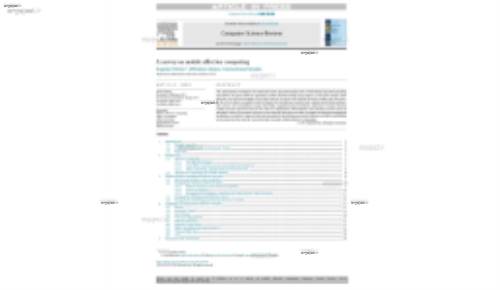 A survey on mobile affective computing